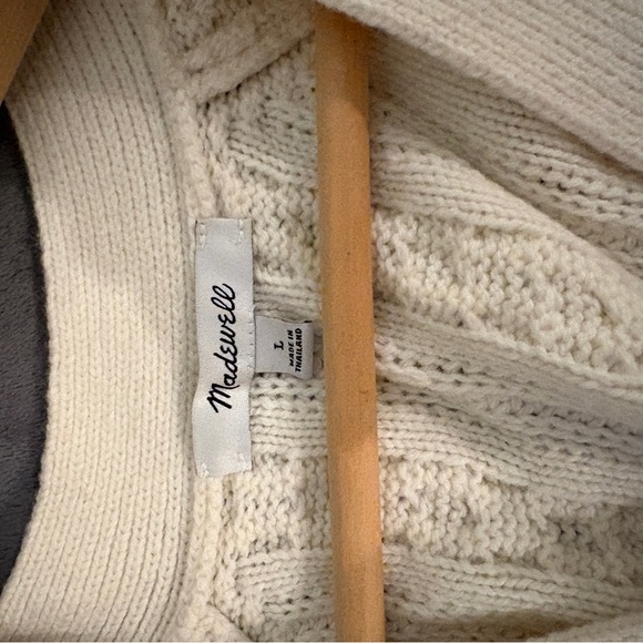 Madewell Cable-Knit Cropped Cardigan - Picture 10 of 10